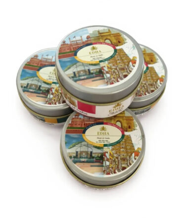 Set of 4 Premium Scented Mini Tin Candles | 100% Soy Wax | 30g