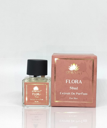 STAVYAH Flora Extrait De Parfum | 50ml | Peony, Jasmine & Musk | Feminine Floral Elegance