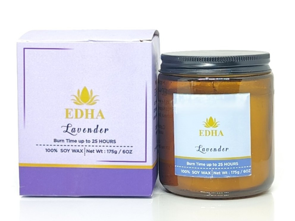 Aromatherapy Mason Jar Candle with Screw Lid | 175g 100% Soy Wax | 25-Hour Burn | Lavender - Image 2